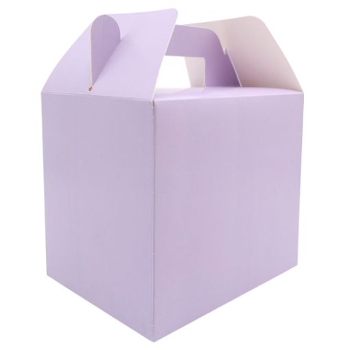 Imagen de CAJITA CUMP. LILA 14X12.5X11CM 6/1 ***