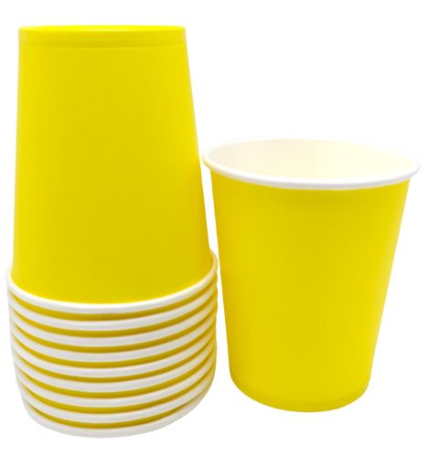 Imagen de VASO 7 CARTON AMARILLO 1/10