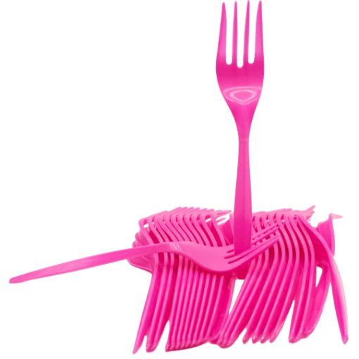 Imagen de TENEDOR COLOR FUCSIA 12/24 **