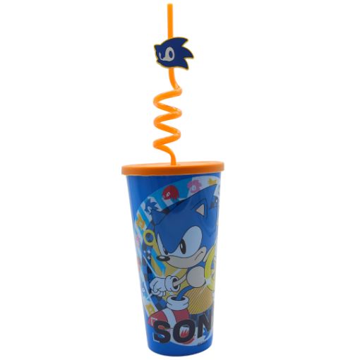 Imagen de VASO C/SORBETE SONIC 900ML 48/1