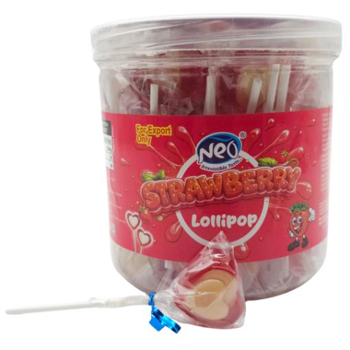 Imagen de PALETA CORAZON STRAWBERRY NEO 12/50