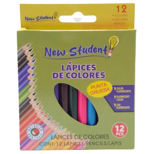 Imagen de LAPIZ DE COLOREAR NEW STUDENT 1/12
