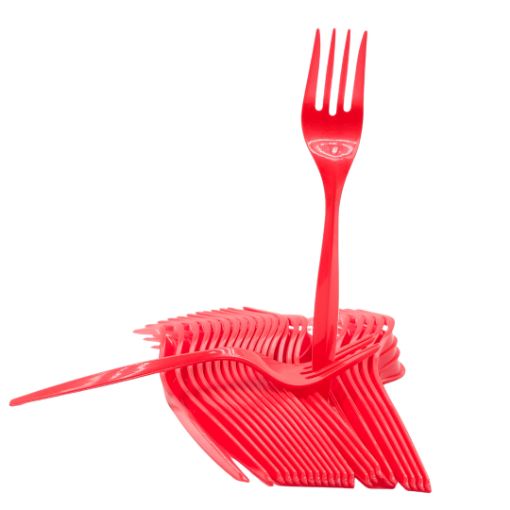 Imagen de TENEDOR COLOR ROJO 12/24 **
