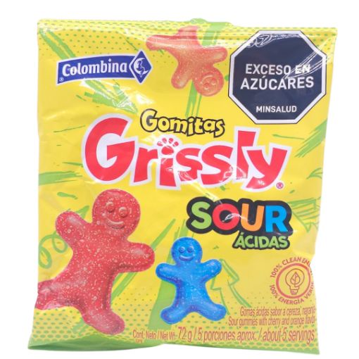Imagen de GOMITA GRISSLY 24/72GR SOUR....**