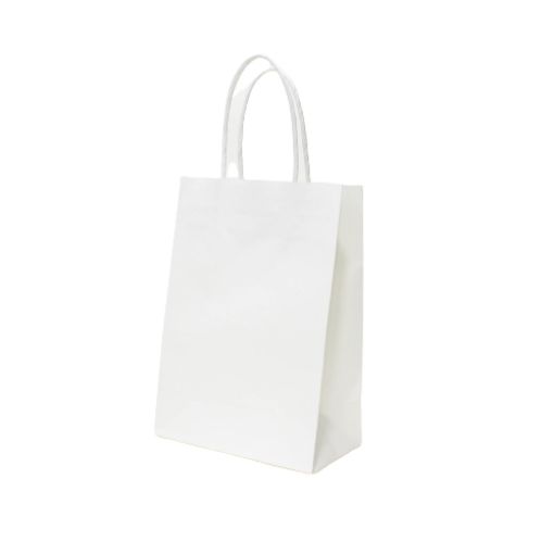 Imagen de BOLSA PAPEL 15X21X8CM  BLANCA 12/1