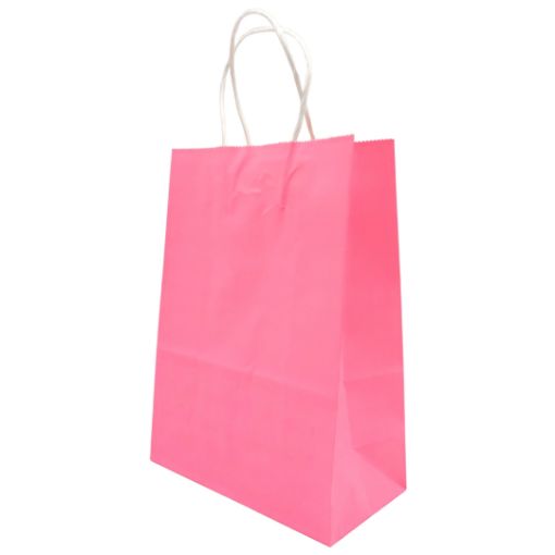 Imagen de BOLSA PAPEL 15X21X8CM ROSA 12/1
