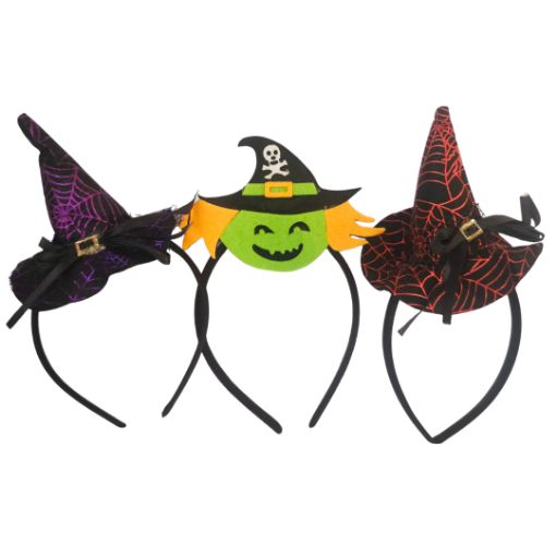 Imagen de CINTILLO BRUJA VARIADO HALLOWEEN