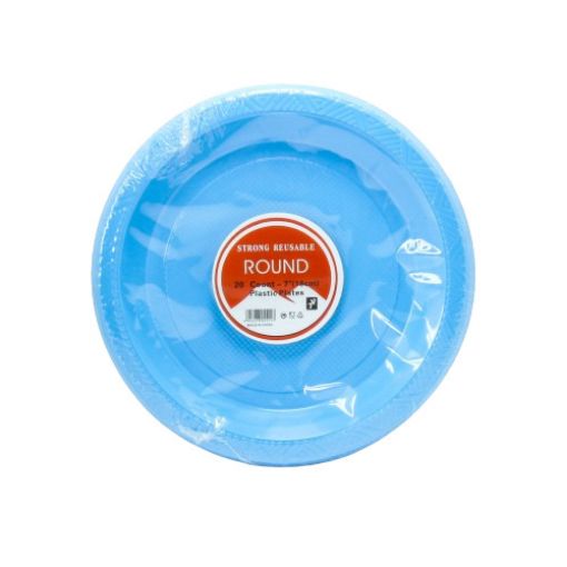 Imagen de PLATO PLASTICO 7" COLOR AZUL BEBÉ 1/20