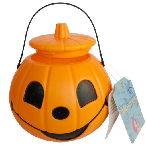 Imagen de CUBETA CALABAZA C/TAPA 16X16CM