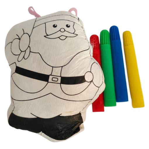 Imagen de PELUCHE SANTA PARA DIBUJAR 6 PULGADAS 