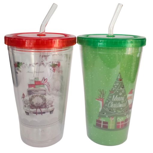Imagen de VASO DOBLE PARED NAVIDAD R2552