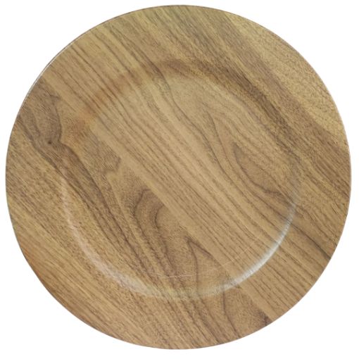 Imagen de PLATO BASE 13" COLOR MADERA