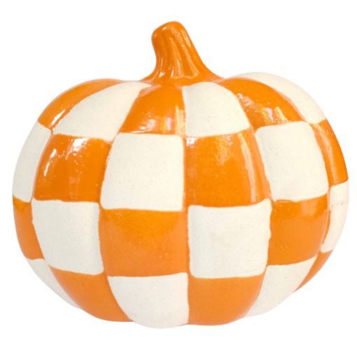 Imagen de CALABAZA CERAMICA NARANJA 13X16CM