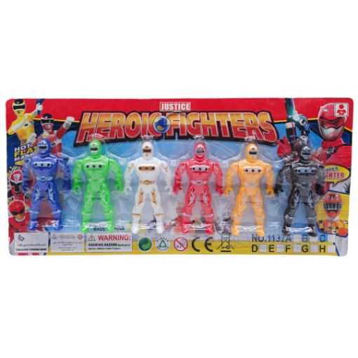 Imagen de MUÑECO SUPER HEROE 6 PC 2.5" R105482