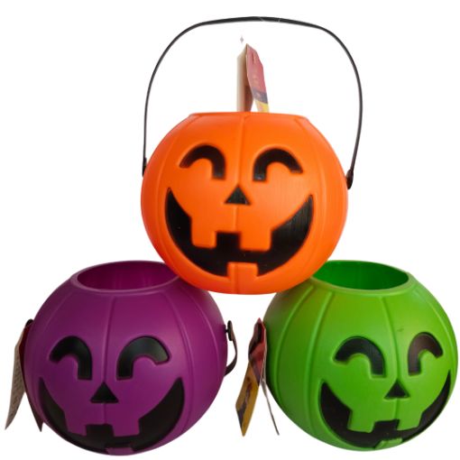 Imagen de CUBETA CALABAZA 16X16CM